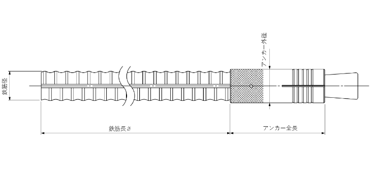 アンカー寸法イメージ